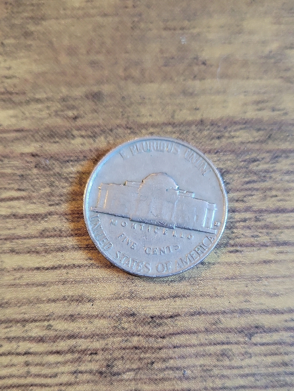 Vintage 1955 USA 5 Cent Nickel Coin